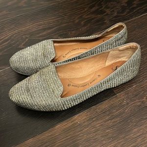 Sofft gold and silver sparkly flats